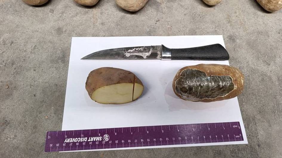 Uzbekistan seizes 72 kg of drugs hidden in potatoes at Afghan border